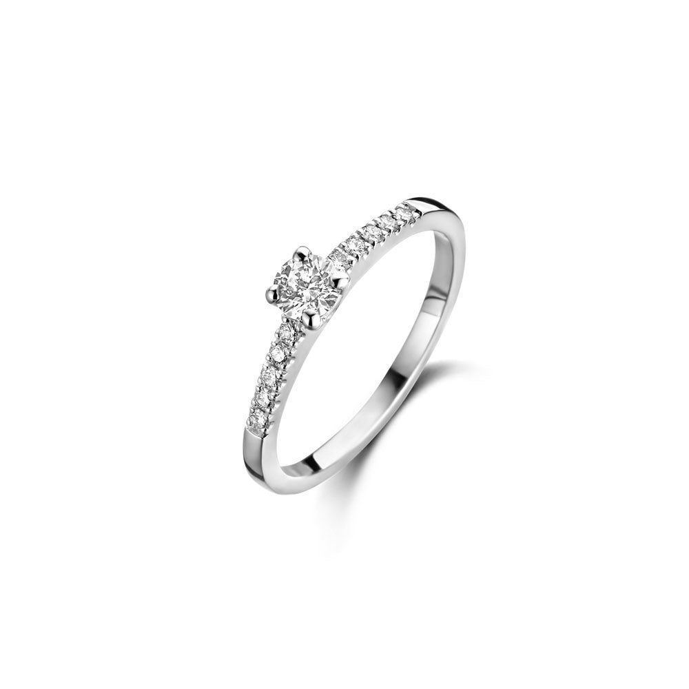 Bague en Or Blanc avec des diamants